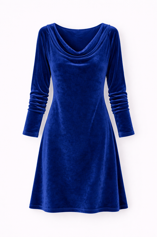 Isabella | Velvet Drape Dress