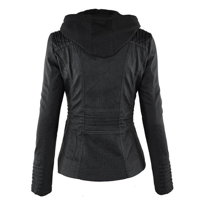 Women’s Zip-Front Biker Jacket