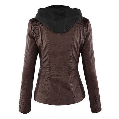 Women’s Zip-Front Biker Jacket