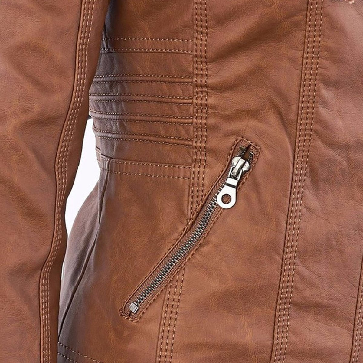 Women’s Zip-Front Biker Jacket