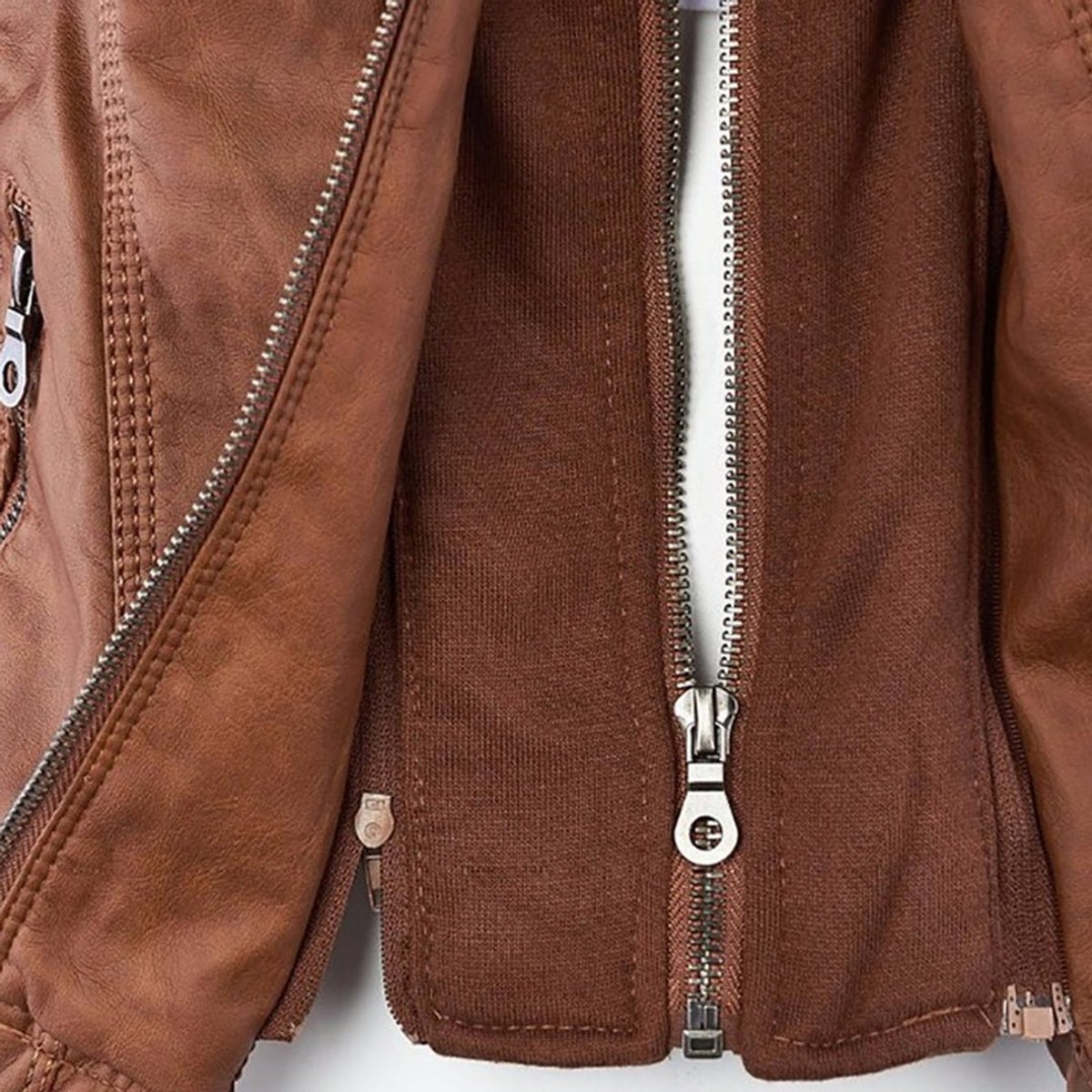 Women’s Zip-Front Biker Jacket