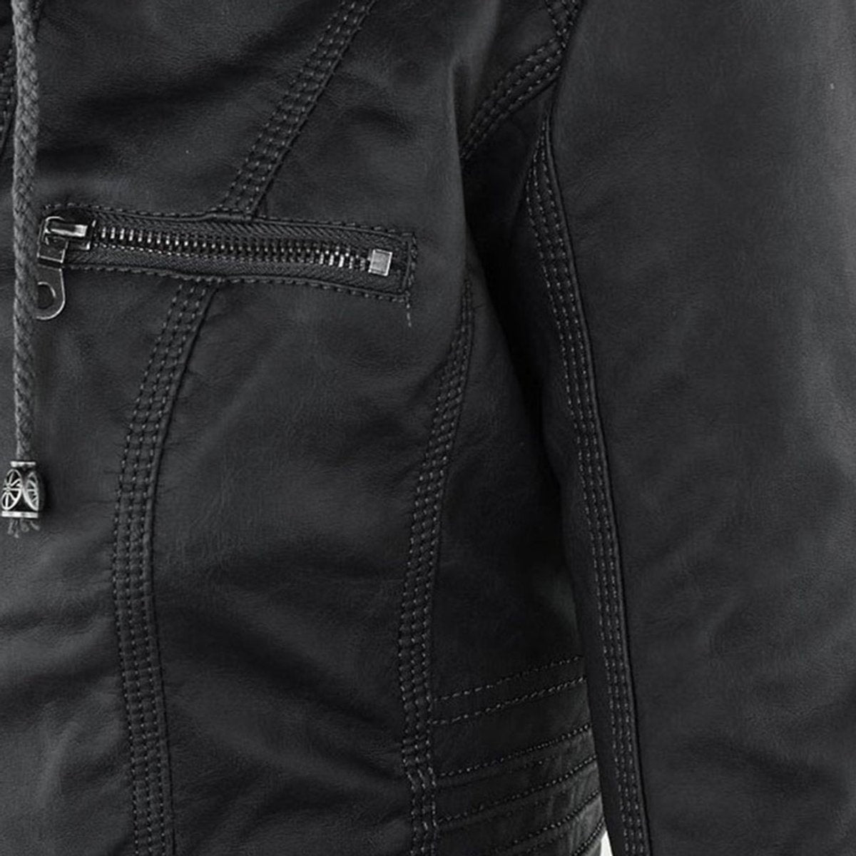 Women’s Zip-Front Biker Jacket