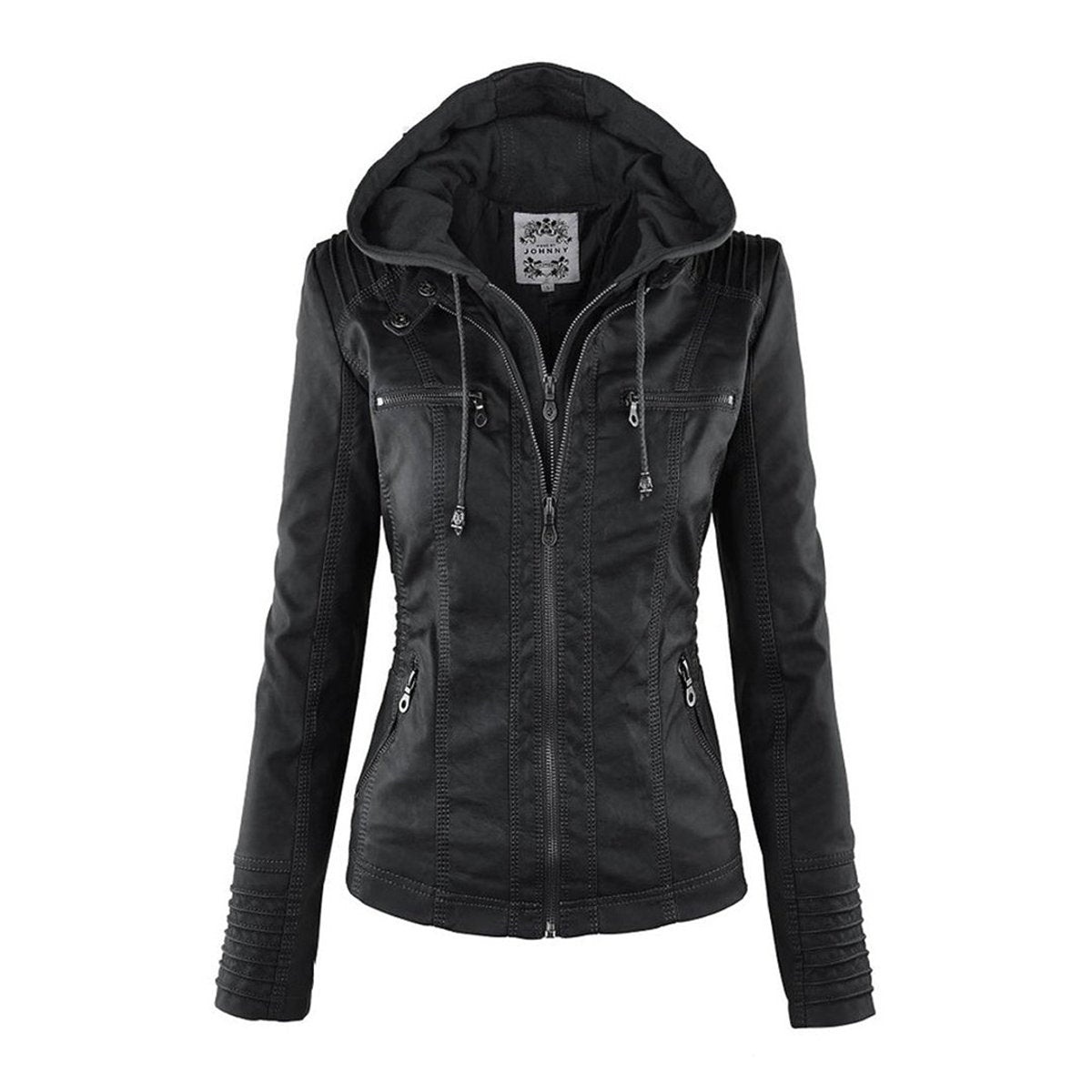 Women’s Zip-Front Biker Jacket
