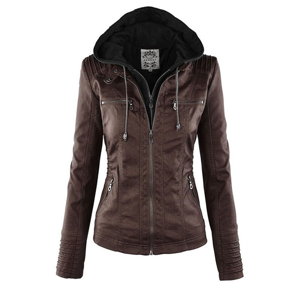Women’s Zip-Front Biker Jacket