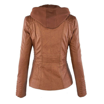 Women’s Zip-Front Biker Jacket